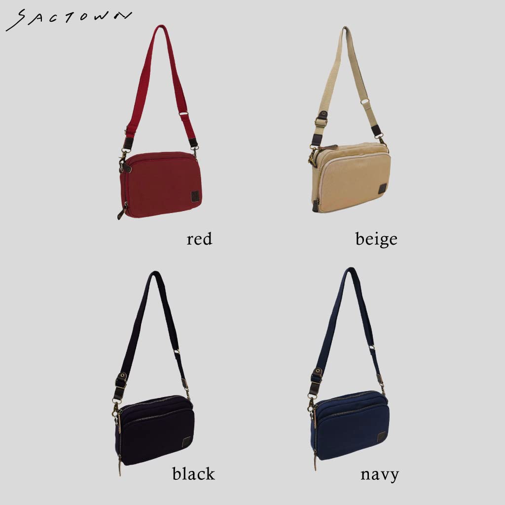 Canvas Craftsmanship Canvas Shoulder Bag [Wallet Shoulder Bag for Men and Women, Multi-functional Wallet Pouch, Crossbody Canvas] 3x10cm, Beige