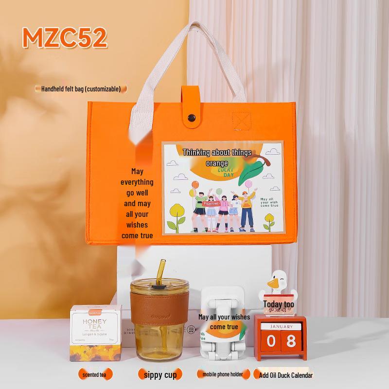 Xiaoyueya Portable Glass Straw Cup Gift Set