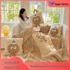 Winter Cartoon Pillow & Blanket Combo: Cute, Thickened, Dual-Use for Car or Home