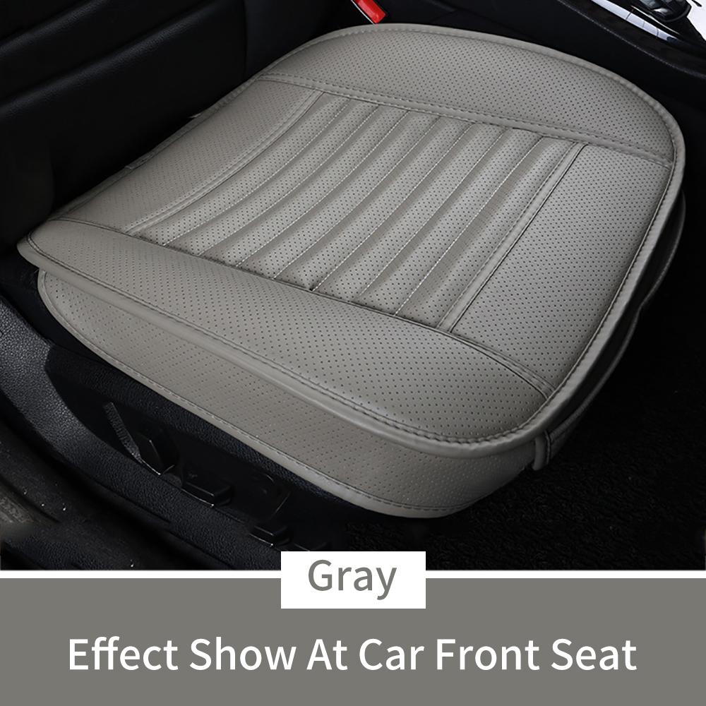 

Универсальный чехол на автомобильное сиденье, дышащий коврик из искусственной кожи, коврик для авто, подушка для стула, чехол на переднее сиденье автомобиля, противоскользящий коврик на четыре сезона серый