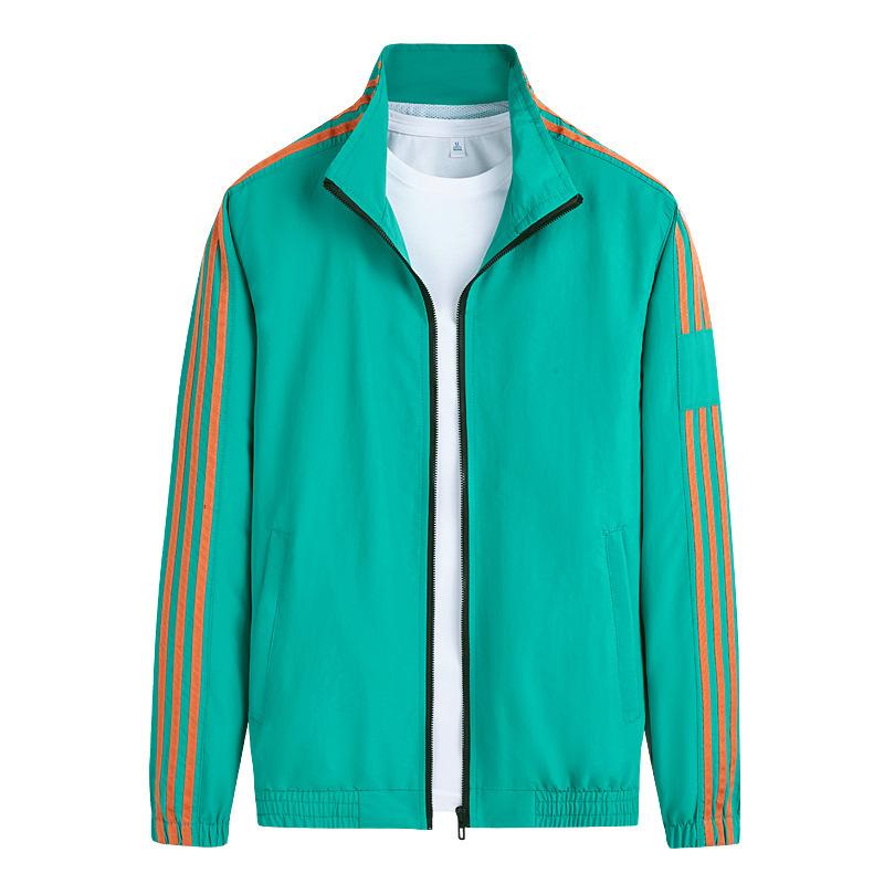 Men's Coat Tooling Men's Teen Sports Top Three Bar Jacket Men's Breathable and Wear-resistant Long Sleeves