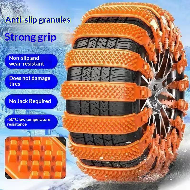 Widen Thick Plastic Car Tire Snow Chains 4/20Pcs Anti-Slip Winter Emergency Tool for Off-Road Snow Driving
