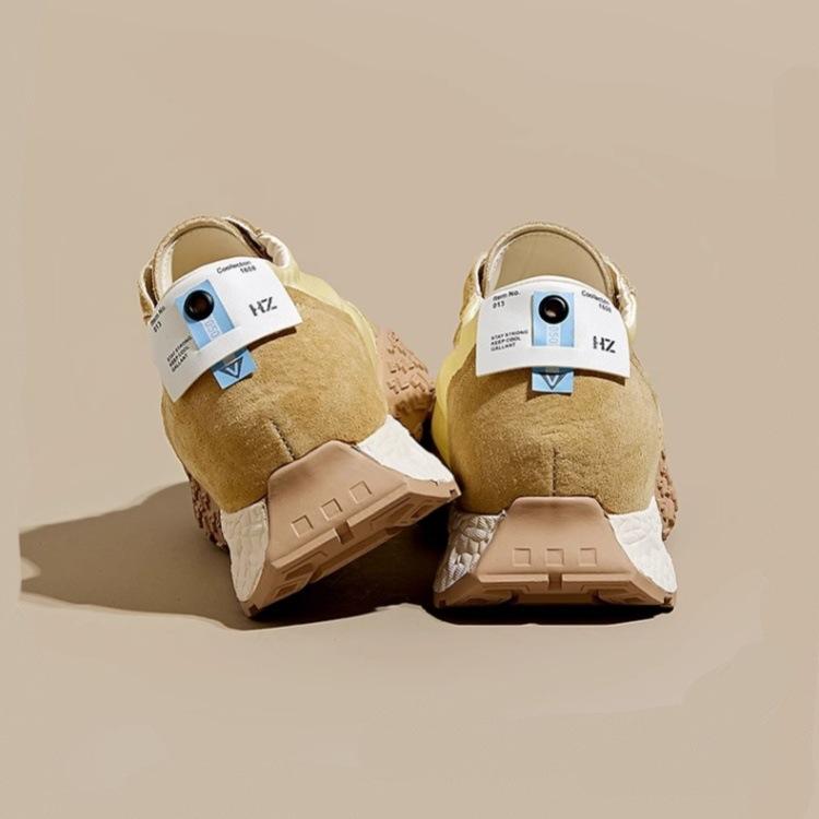 Summer breathable 7CM inner height increase German training shoes women 2025 small casual sports silk ballet Forrest Gump shoes