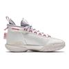 Anta Kids KT9 Comfortable Casual Shock Absorbing Wear Resistant High Top Basketball Shoes Kids Basketball Shoes White Gray 312411130-5