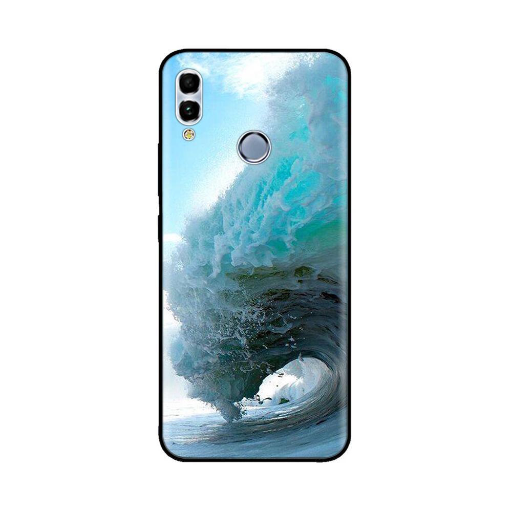 For Huawei P Smart 2019 6.21" Soft Black Silicone Phone Back Cover Case For Huawei P Smart 2019 POT-LX1 POT-LX3 POT LX1 Case Bag