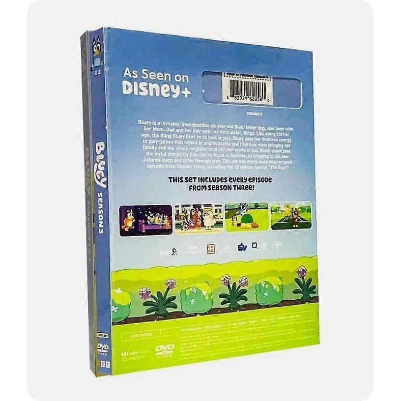 Bluey: The Complete TV Series, Season 1-3 (DVD 6-Disc Box-Set) All Region New
