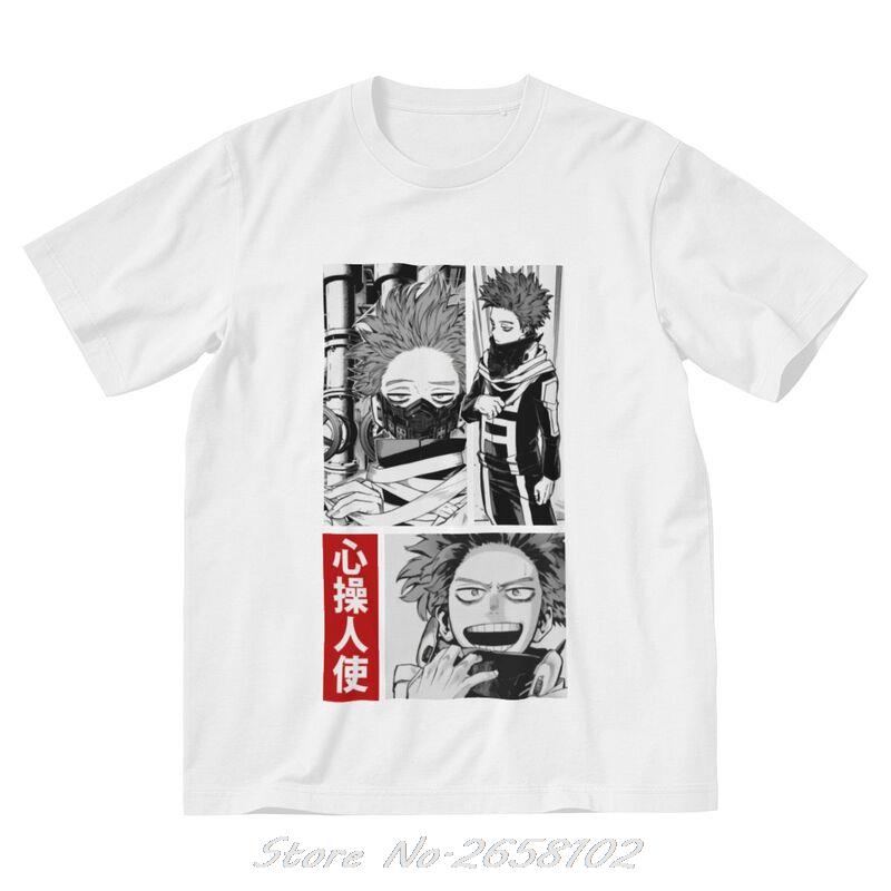 Boku No Hero Academia T Shirts Men Cotton T-shirt Anime Manga Hitoshi Shinso Tee Tops Harajuku Streetwear Tshirts Gift