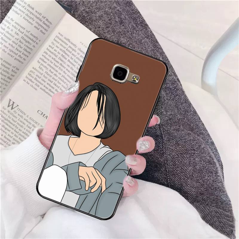 Girl Illustration Phone Case For Samsung Galaxy A51 A50 A71 A21s A31 A41 A10 A20 A70 A30 A22 A02s A13 A53 5G Cover Coque