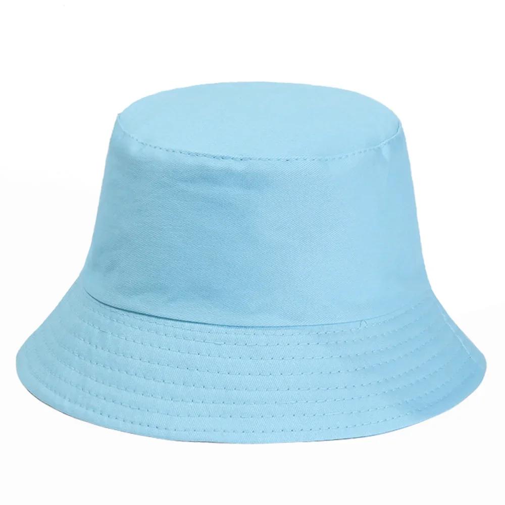 Fashion Denim Washed Bucket Hat Retro Foldable Fisherman Cap Cotton Casual Sun Hat Summer Outdoor Sunscreen Cap for Women Men