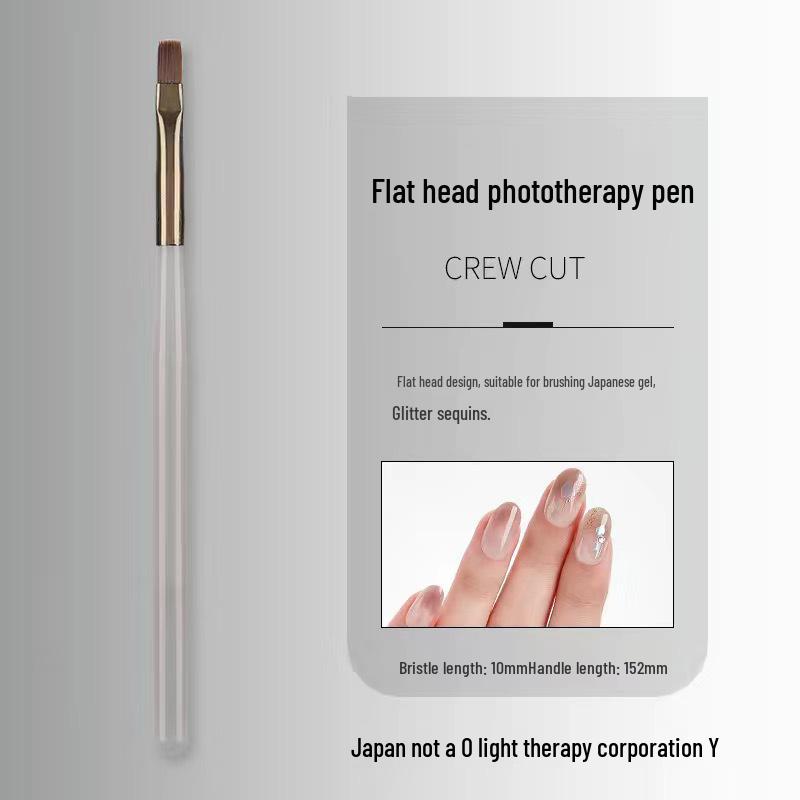 Japanese Dual-Ended Nail Art Brush for Line, Building, Painting, and Flower Designs - Perfect Nail Salon Tool