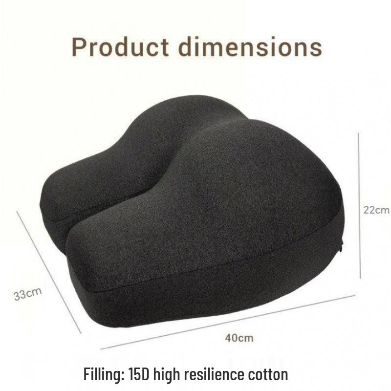 Memory Foam Seat Cushion Pillow - Ergonomic Buttocks Support for Home & Office