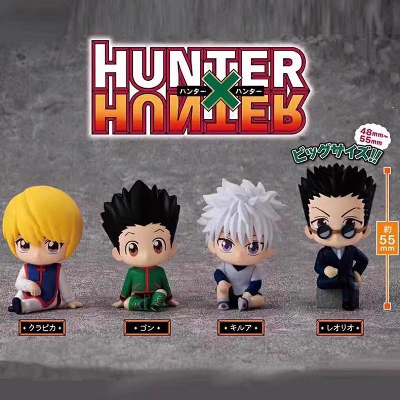 Cute Pvc Hunter X Hunter Miniature Sitting Figurine Blind Box Collectible Set