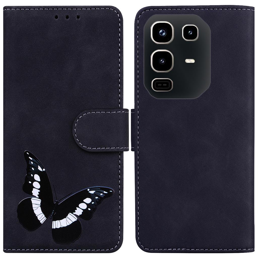 For Infinix Note 50 Pro 4G/Note 50 4G Stand Case PU Leather Phone Cover Butterfly Printed