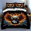 Fiery Eagle Design. Bedding Duvet Cover Sets Duvet Covers Pillowcases Gifts (1 * Duvet Cover 2 * Pillowcases, Without Duvet Insert)