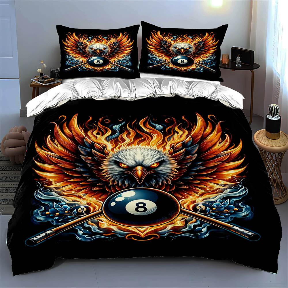 Fiery Eagle Design. Bedding Duvet Cover Sets Duvet Covers Pillowcases Gifts (1 * Duvet Cover 2 * Pillowcases, Without Duvet Insert)
