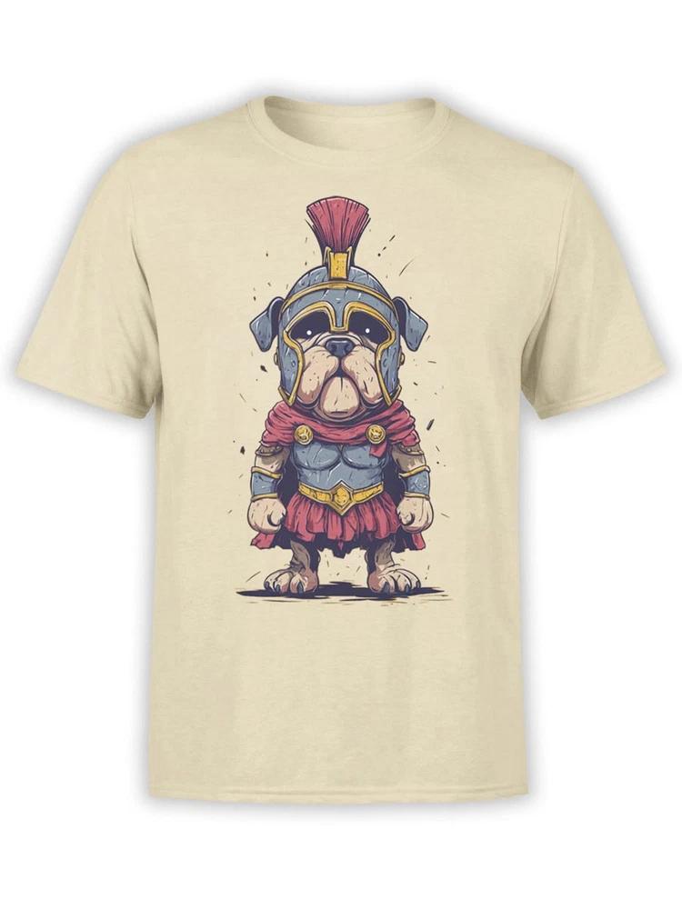 Gladiator Pup Tshirt Funny Bulldog Tee With Warrior Spirit Unisex S