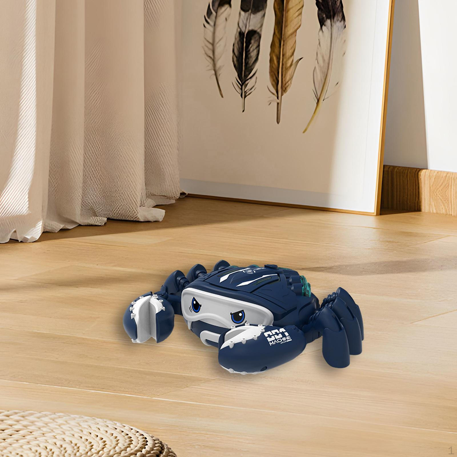 

Ползающие игрушки Крабы Детские игрушки Музыкальные интерактивные Электрические Ходячие Младенцы синий