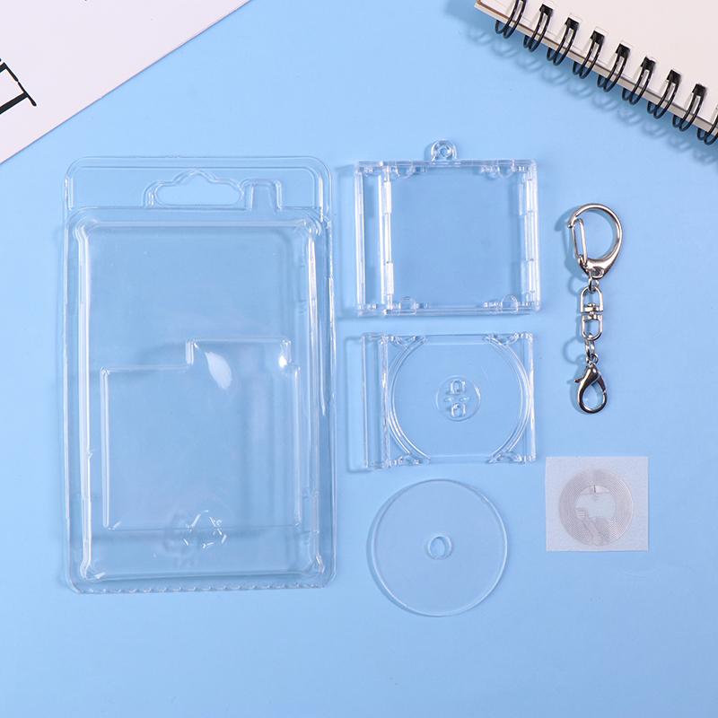 1Set Mini Nfc Functional Cd Disc Case Key Chain Peripheral Commemorative Album Key Holder For Diy Backpack Pendant