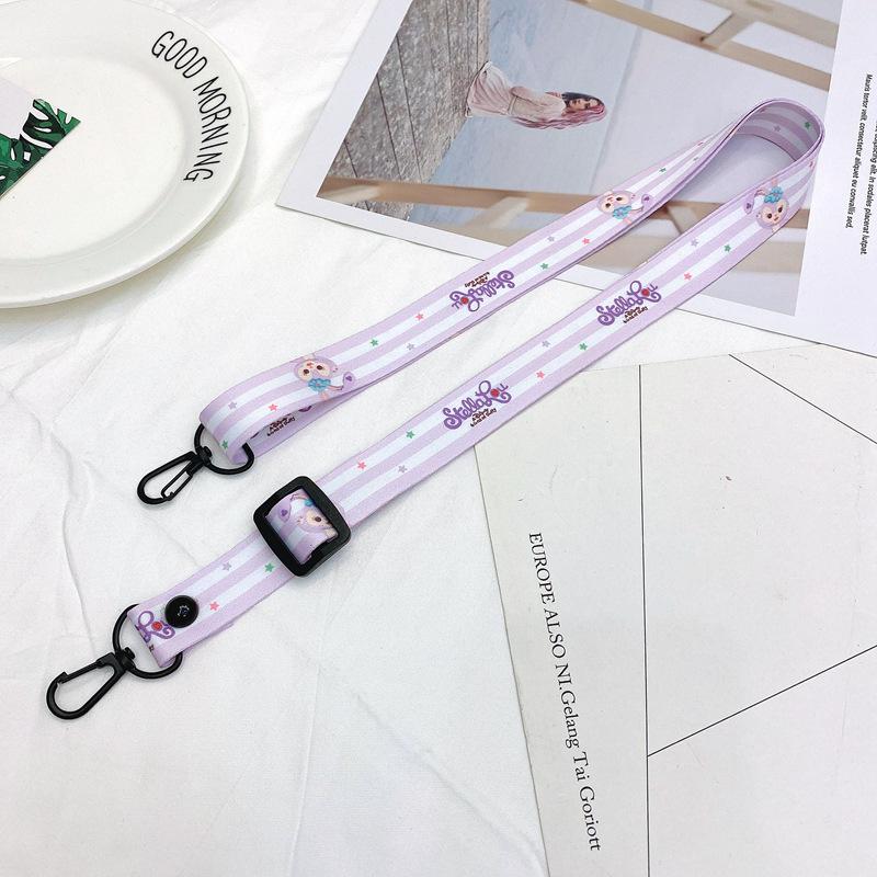 Oblique Span Mobile Phone Lanyard Adjustable Cartoon Silicone Change Bag Lanyard Card Sleeve Record Label Lanyard Lanyard