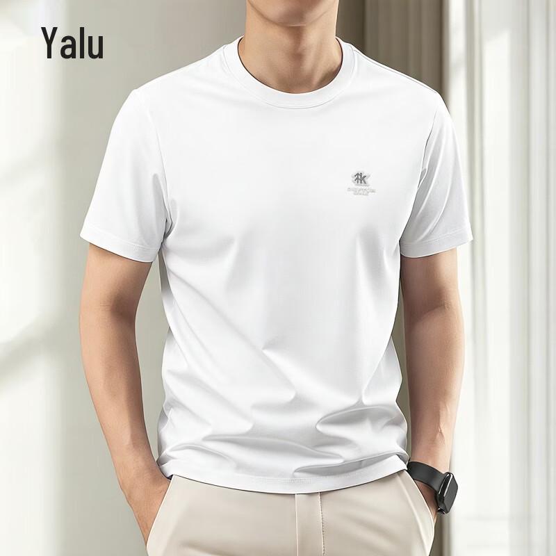 Yalu Men's Summer Lightweight Printed Round Neck T-Shirt