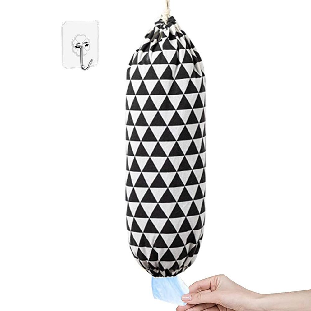 Wall Mount Extraction Garbage Bag Storage Holder Washable Trash Bag Dispenser Kitchen Cabinet Triangle Haig 759₽