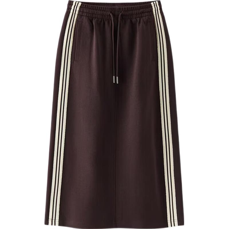 Semir Women's Sporty Striped Straight Long Skirt