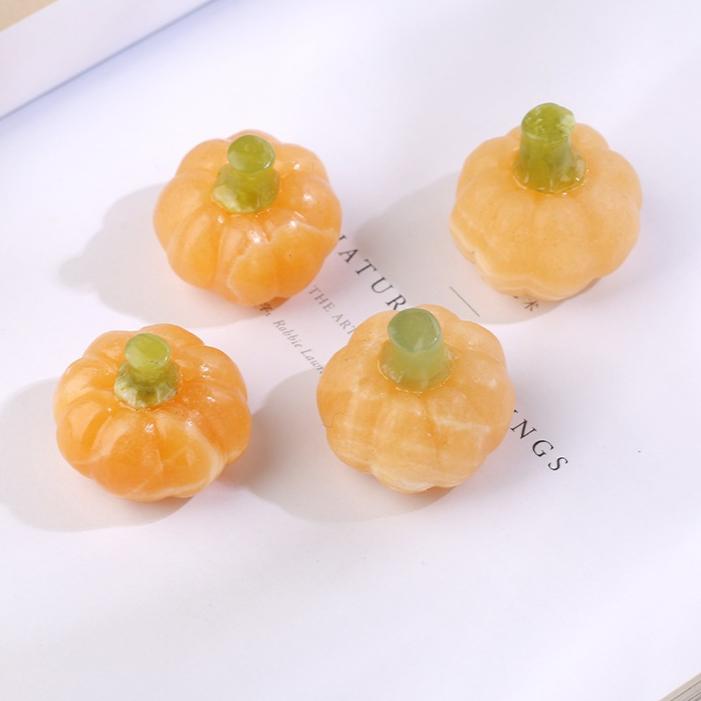 1 Pcs Natural Crystals, Icestone, Pumpkin Crystal Frozen Stone, Mini Ornaments, Halloween Day, Desk Decorations, Gifts