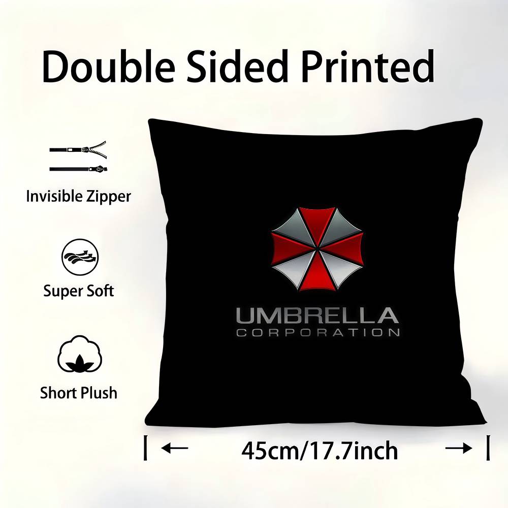 Game R-Resident E-Evil Cushion Cover Car Throw Pillow Case For Sofa Car Christmas Gift 40X40Cm 45X45Cm