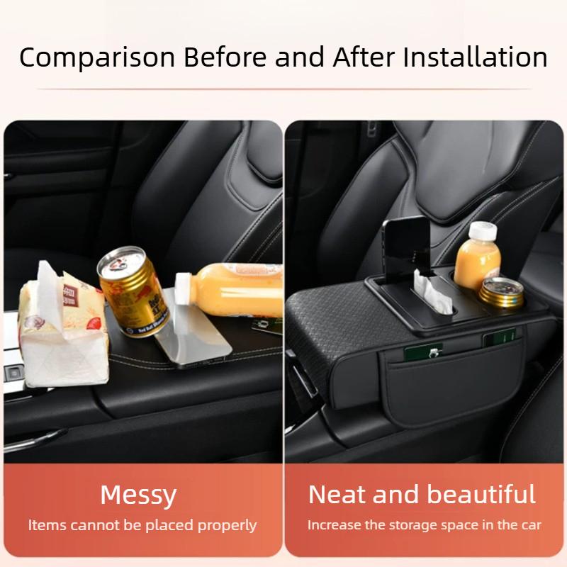 Car Center Armrest Box Pad For Toyota RAV4 Car Tissue Box Multi-function Heightening Pad Storage Box Car Interior Supplies Tools