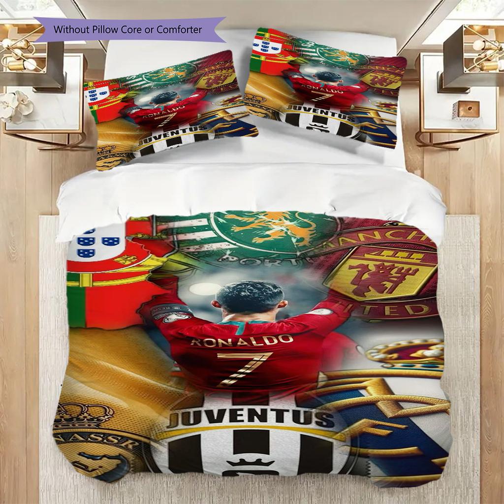Cristiano Ronaldo Legends Bedding Without Core 1 Duvet Cover 2 Pillowcase Without Core Duvet Cover And Pillowcase Bedding Set Christmas Birthday Gift