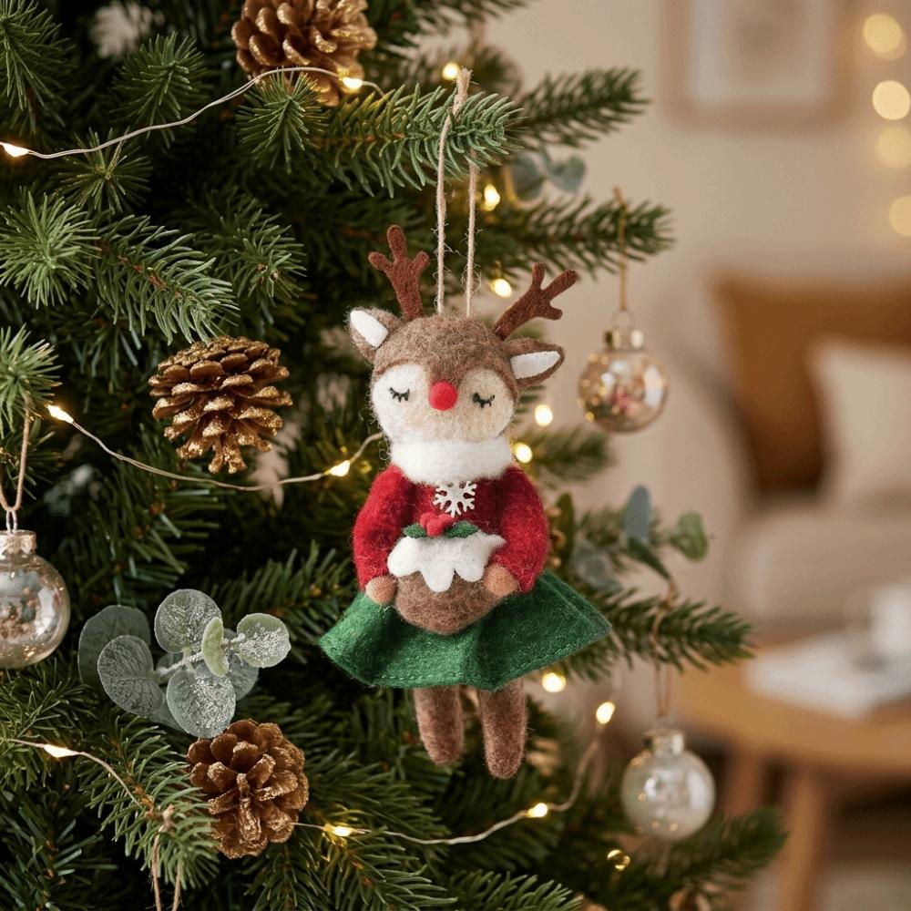 Vintage Style Christmas Tree Decorations Durable Christmas Tree Hanging Pendant Winter Season