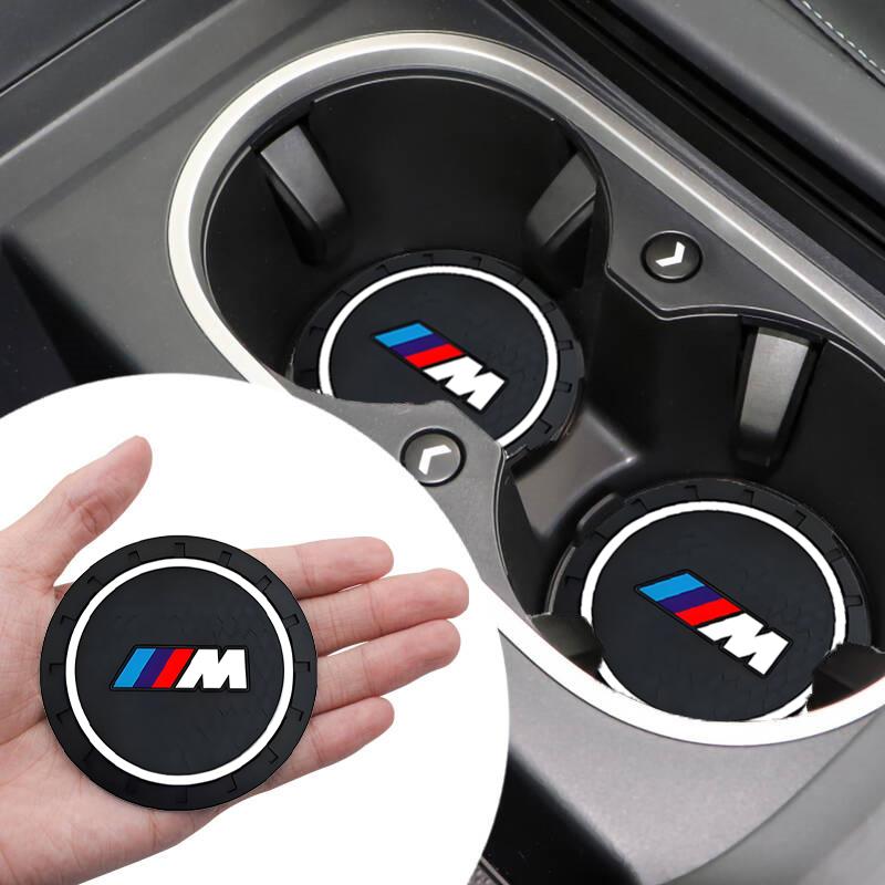 For BMW M X1 X3 Car Water Coasters Non-slip Water Cup Anti Slip Mat For BMW E93 F10 F20 F30 F40 F15 F25 F26 F31 F49 F86 M3 M5 X3 G20 Accessories