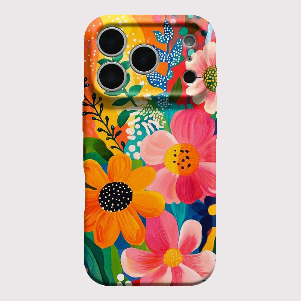 

Luxury Clmj Swag Flower Glossy Film Hard PC Phone Case for Oppo A6 A5 A78 A3 A3X A60 A74 A38 A58 A96 A17 A16e A55 Pro 4G 5G Oppo A54s 4G