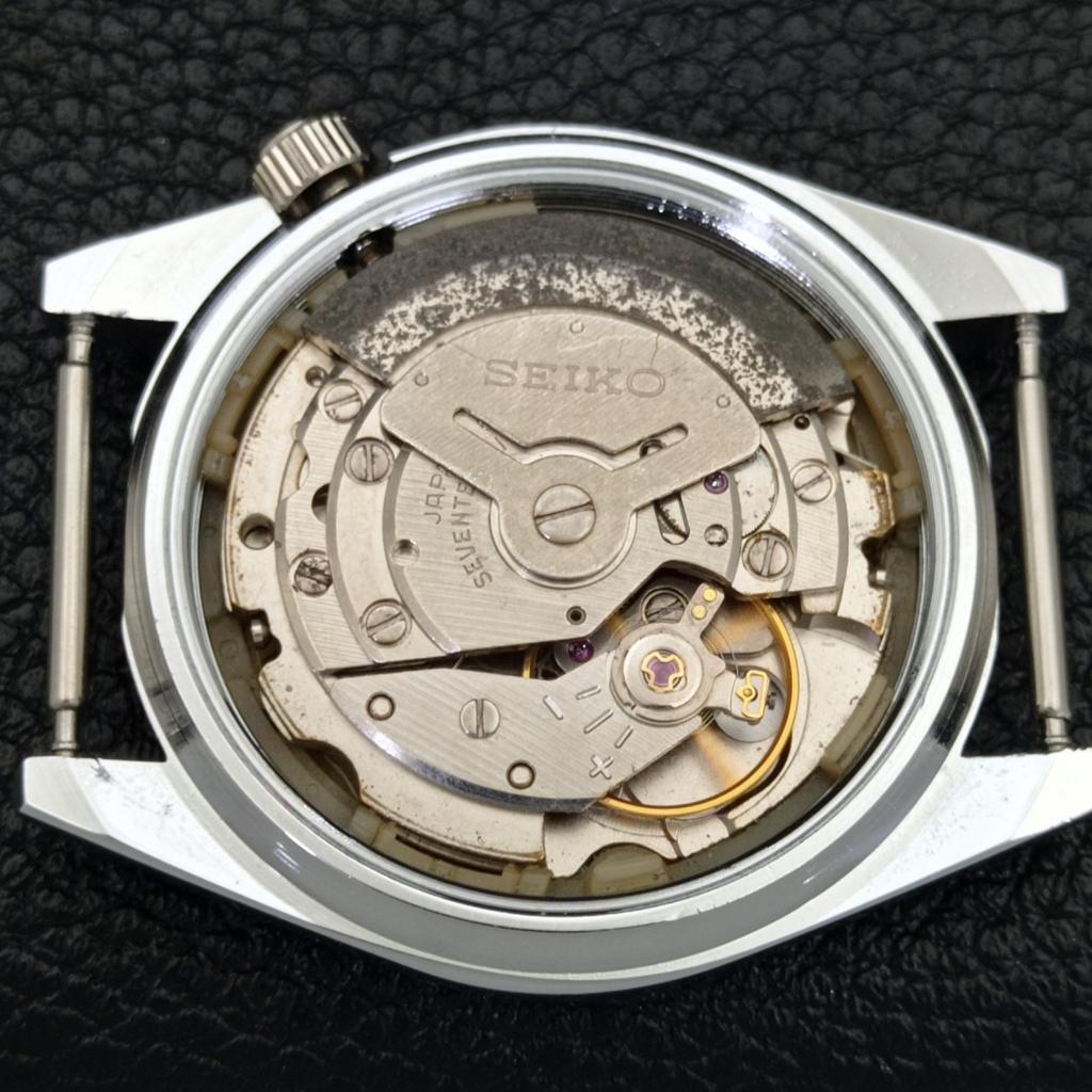 JAPAN VINTAGE SEIKO 5 AUTOMATIC REFURBISHED MENS BLACK DIAL WATCH a440448-9 Sk-a440448-1