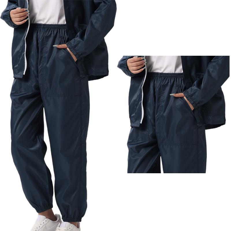 Unisex Dünne Antistatische Staubdichte Hose mit Taschen - Waschbare Schutzkleidung für Reinräume