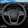 Uniwersalna Pokrowiec Kierownicy Ford Focus Escape Edge Fusion Ecosport Explorer Mondeo Ze Skórą Nappa Styl Sportowy