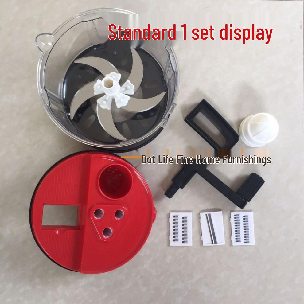 Manuell Kött- och Grönsakskvarn med Handvev: Köksmixer för degfyllning, malning och hackning