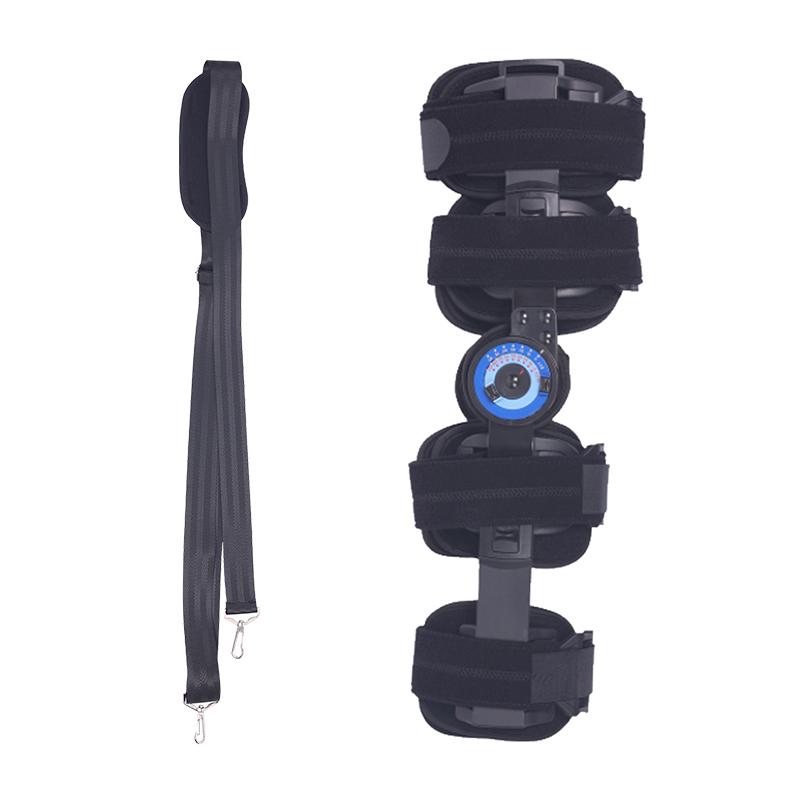 Hinged ROM Knee Brace, Adjustable Post Op Knee Immobilizer for ACL, MCL, PCL Injury, Orthopedic Protection Support Stabilization