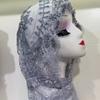 Muslim Women's Hijabs Black Grey with Beading Ramadam Headscarf  Evening Party Luxury Kufi Scarf Dubai Turban Islam Hat