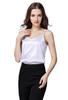 Silk Camisole Simple Satin Vest [Euyqs] V-neck (White, S)