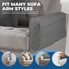 2Pcs Waterproof Sofa Armrest Cover Multifunction Sofa Arm Furniture Protector with Side Pocket for Storing TV Remote Phone Items