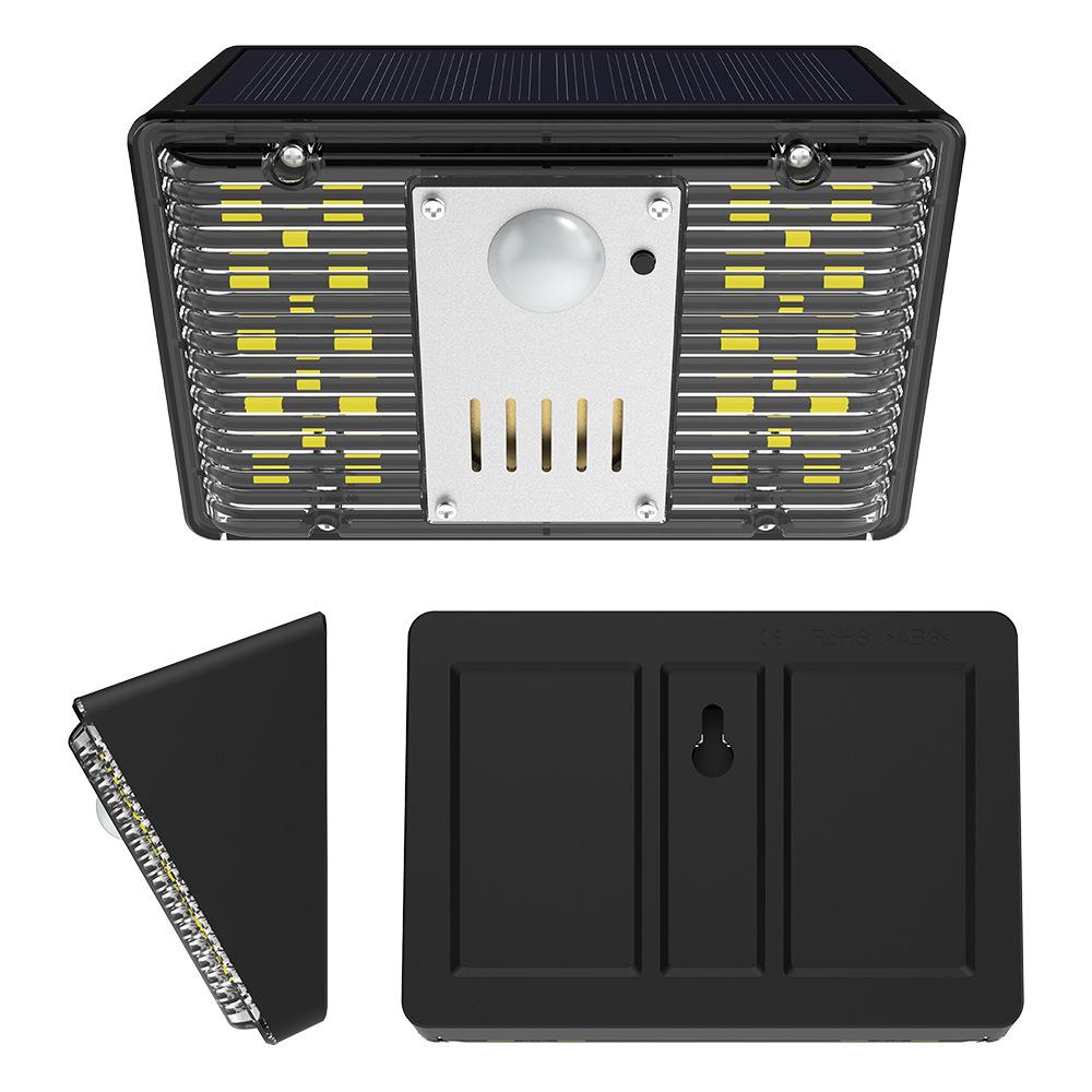 Solar Alarm Wall Light with Sound, Infrared Motion Sensor for RV, Camping, Courtyard, or Front Door Lighting