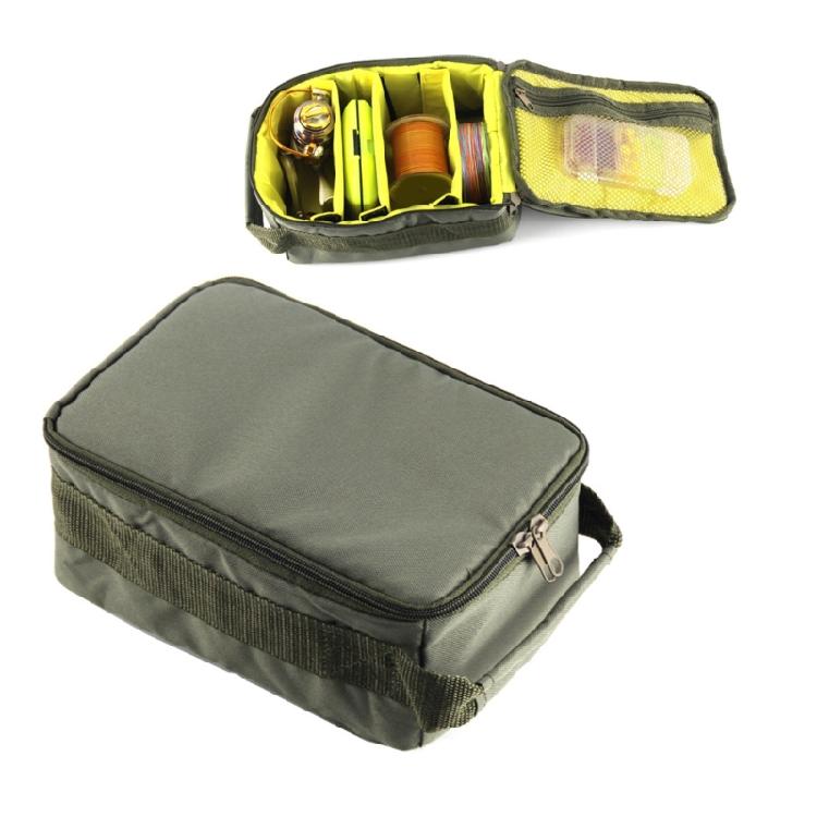 Fishing Tackle Organizers Case Portable Reel Bag Splashproof Storage Case Internal Divider Fishing Reel Bag