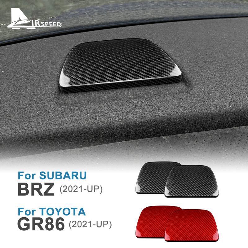 Real Hard Carbon Fiber Trim For Subaru BRZ Toyota GR86 2024 Rear Seat Top Cover Sticker Accessories LHD RHD