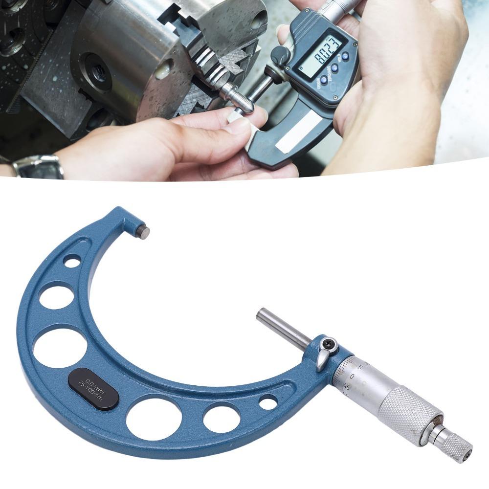 0.01mm Accuracy Thickness Gauge 75-100mm Range Precision Micrometer Measurement Tool For Machining