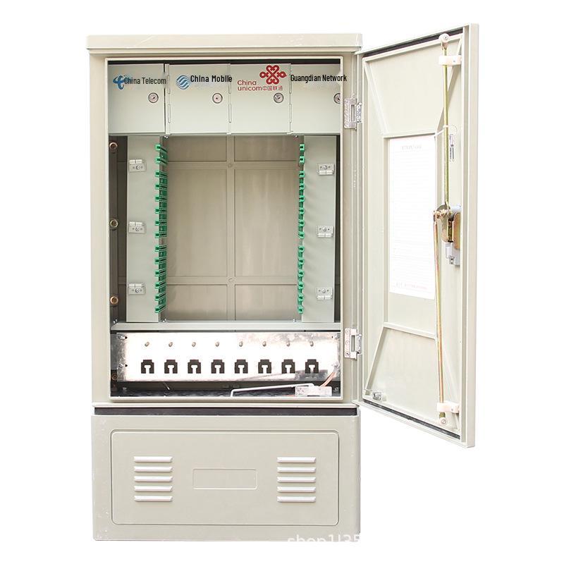 144-Core Floor-Standing Optical Cable Distribution Box with Four-Network Convergence