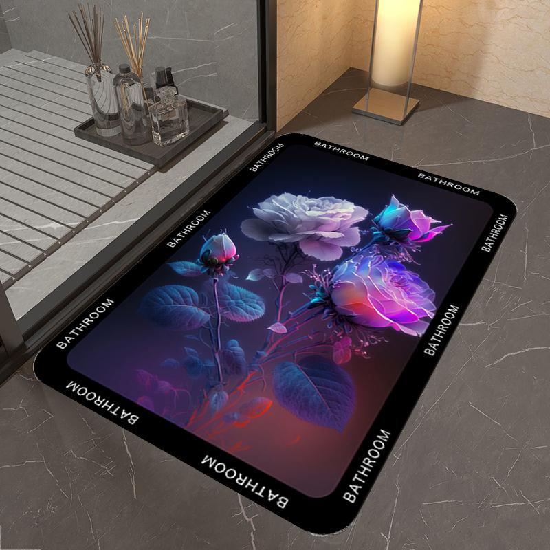 Bathroom Floor Mats Quick-drying Dirt-resistant Non-slip Mats for Bathrooms Bathroom Entrance Doorsabsorbent Carpets
