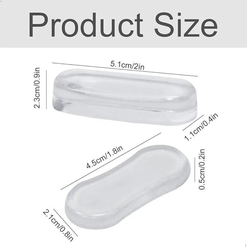 5PCS Silicone Toilet Seat Bumpers Shockproof Lid Pads Strong Adhesive Bathroom Protective Pads Replacement Parts Durable
