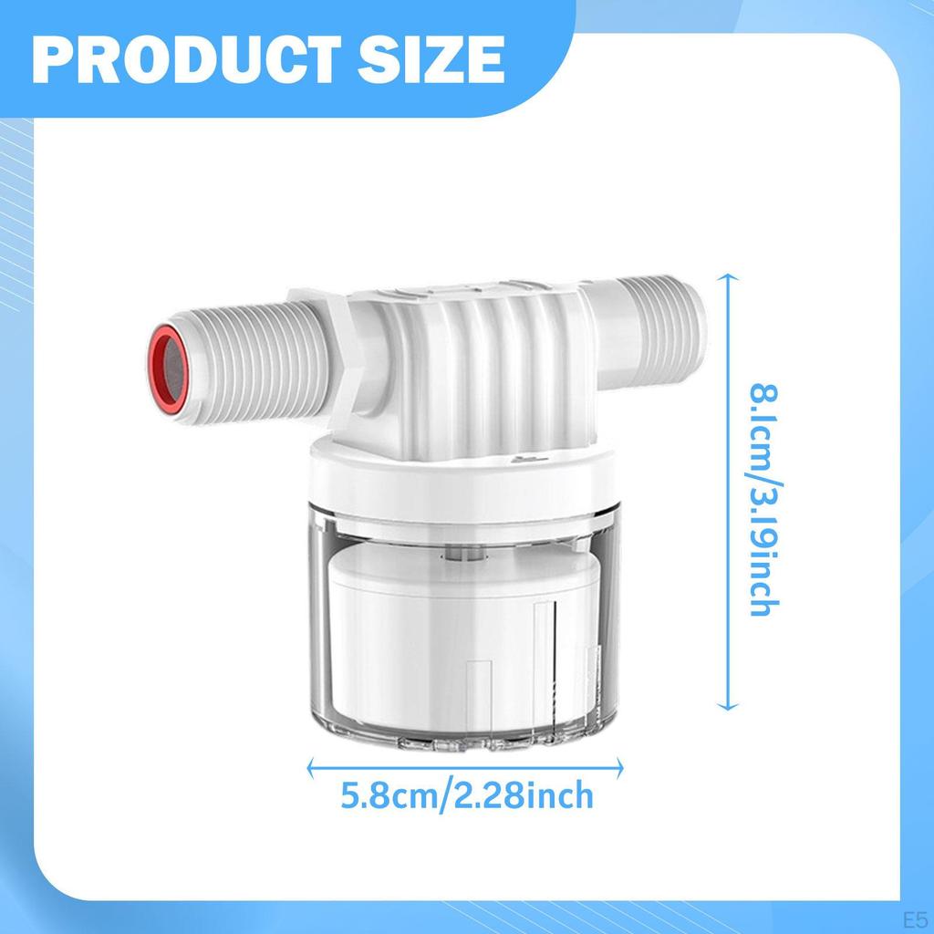 1/2" Automatic Water Level Control Valve Easy Installation Inner Type Professional Replace Parts for