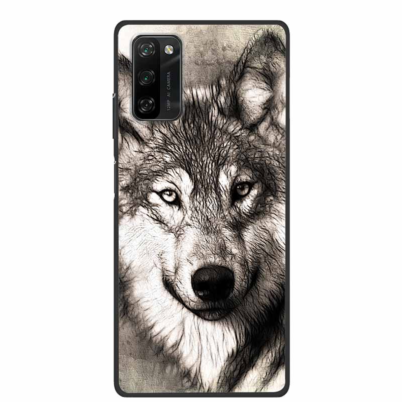 Per Custodia Blackview A100 Animali Morbido Silicone TPU Cover Posteriore per BlackviewA100 Lupo Antiurto Protezione Paraurti Capa